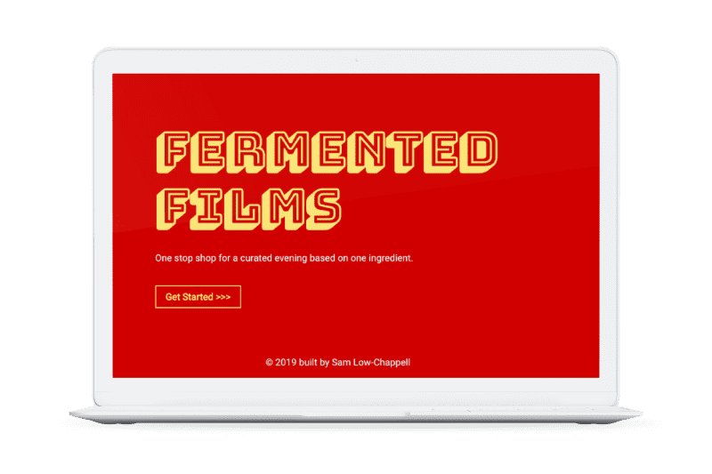 Fermented Films Project Mockup